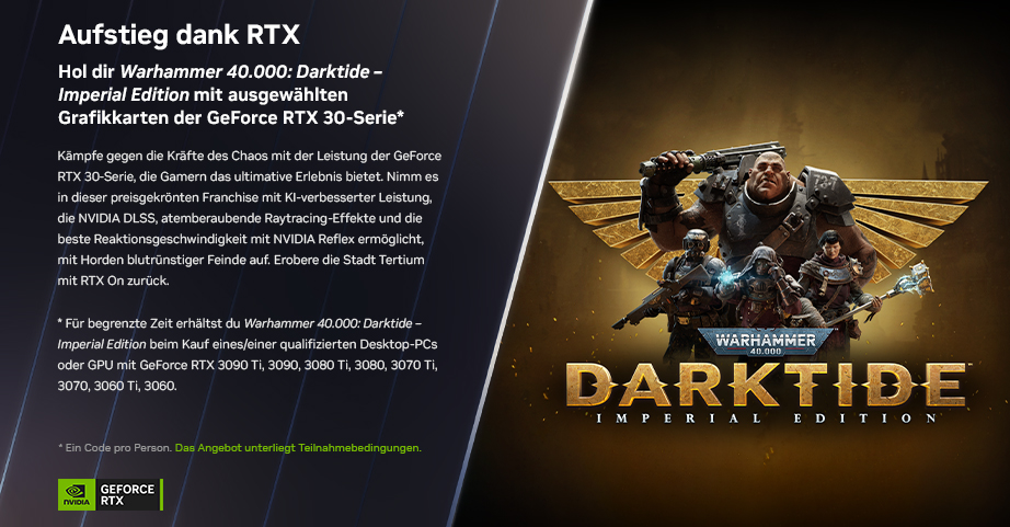 Nvidia Geforce Warhammer 40.000: Darktide - Imperial Edition