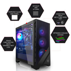 Gaming PC | AMD Ryzen 9 7950X - 16x 4,5GHz  | 32GB DDR5-6000 Corsair Vengeance | Nvidia GeForce RTX 4070 12GB | 1TB M.2 SSD (NVMe) MSI Spatium