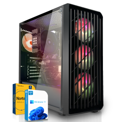 Basic Gaming PC | AMD Ryzen 5 5500GT - 6x 3,6GHz | 16GB...