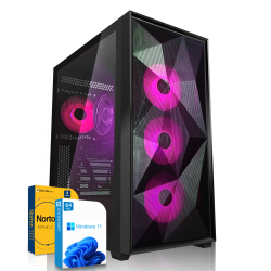 Einsteiger Gaming PC | AMD Ryzen 5 5500 - 6x3.6GHz | 16GB DDR4 3600MHz | Nvidia GeForce RTX 3060 12GB | 1TB M.2 SSD (NVMe) MSI Spatium