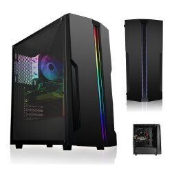 Einsteiger Gaming PC | AMD Ryzen 5 5600 - 6x4.4GHz | 16GB DDR4 3600MHz | AMD RX 6600 8GB | 1TB M.2 SSD (NVMe) MSI Spatium